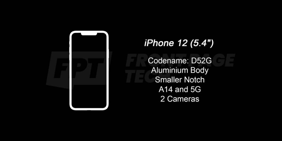 最終確定的iPhone12和12Pro 5G細(xì)節(jié)表明，蘋果計劃縮小notch 